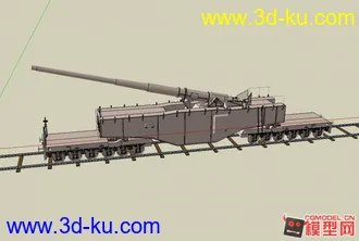 3D打印模型卡尔巨炮长炮的图片