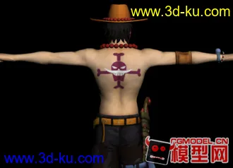 3D打印模型PS3海贼王无双2-火拳【艾斯】的图片