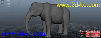3D打印模型大象一枚 喜欢的可以拿去玩玩 布线还是不错的 可以借鉴下。。的图片