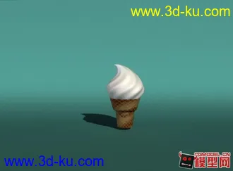 3D打印模型一个冰淇淋的图片