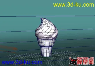 3D打印模型一个冰淇淋的图片