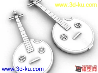 3D打印模型自己做了个琵琶，适合充充作业啥的，玛雅文件的图片