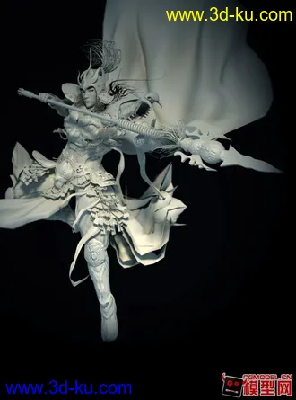 3D打印模型三国.赵云  枪出如龙的图片