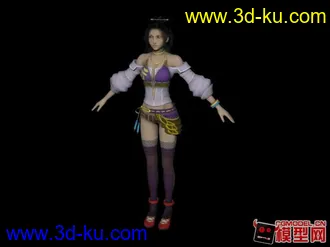 3D打印模型游戏女角色的图片
