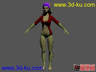 蝙蝠侠里面的毒藤女模型下载的图片