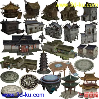 3D打印模型首发 第二弹《倩女幽魂》场景140个文件.个人整理,的图片