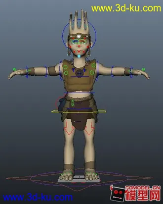 3D打印模型古代蛮族战士01的图片