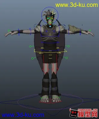 3D打印模型古代蛮族战士01的图片