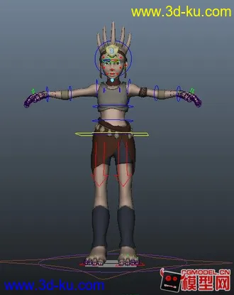 3D打印模型古代蛮族战士01的图片