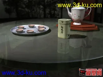3D打印模型竹林清新铁观音茶具一套，欢迎品尝，玛雅文件的图片