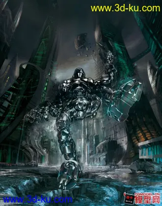 3D打印模型未来机器人的图片