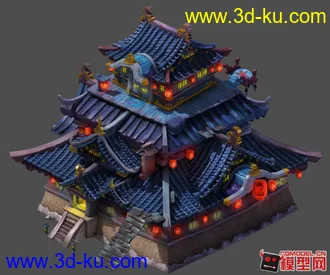 3D打印模型日本天守阁-梯子的图片