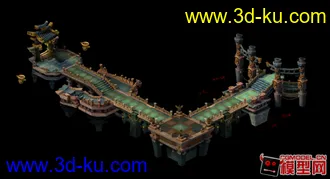 3D打印模型长江七号_秦陵片区_下沉水银池广场PSD的图片