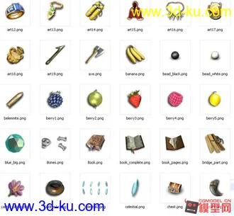 3D打印模型【图腾部落】黄金版图标资源包的图片