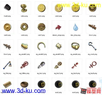 3D打印模型【图腾部落】黄金版图标资源包的图片