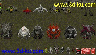 3D打印模型卡通怪物小集锦的图片
