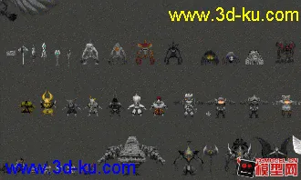 3D打印模型卡通怪物小集锦的图片