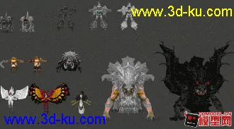 3D打印模型卡通怪物小集锦的图片