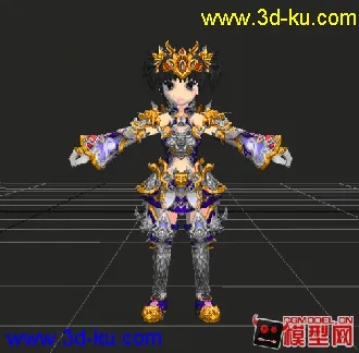 3D打印模型古代风格的古装卡通人物小集锦的图片