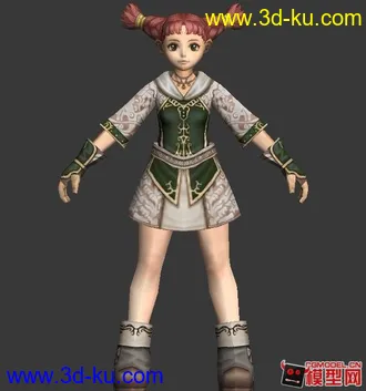 3D打印模型古代风格的古装卡通人物小集锦的图片