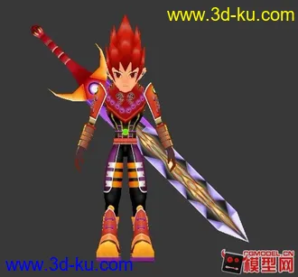 3D打印模型古代风格的古装卡通人物小集锦的图片