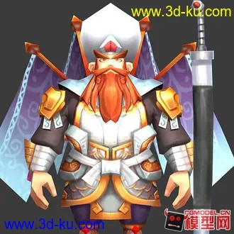 3D打印模型古代风格的古装卡通人物小集锦的图片