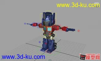 3D打印模型免费 机器人 擎天柱 下载 表情 骨骼的图片