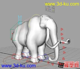 3D打印模型免费 下载 骨骼 表情 大象 冰河世纪的图片