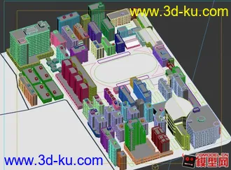 建筑群模型的图片