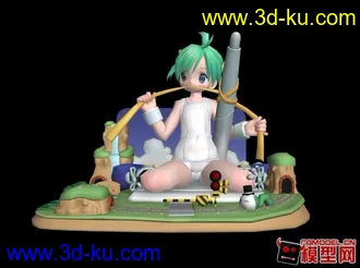 3D打印模型卡通小萝莉们的图片