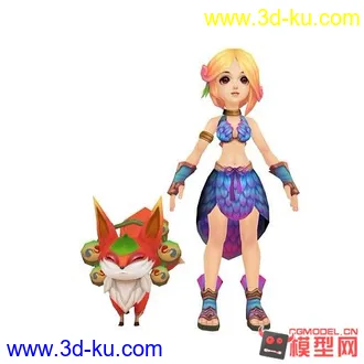 3D打印模型现代卡通美女们的图片