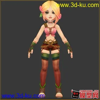3D打印模型现代卡通美女们的图片