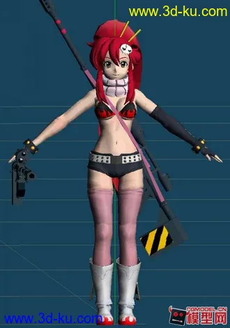 3D打印模型现代卡通美女们的图片