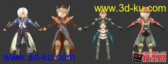 3D打印模型几个经典卡通男的图片