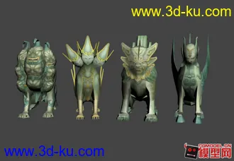 3D打印模型武侠风格怪物小集锦的图片