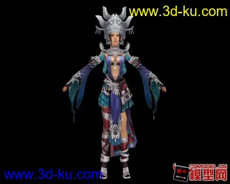 3D打印模型武侠风格美女小集锦的图片