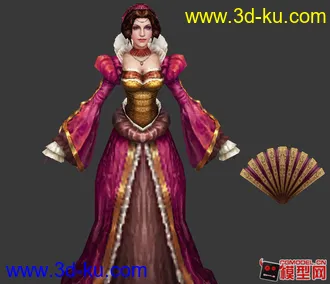 3D打印模型武侠风格美女小集锦的图片