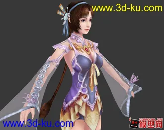 3D打印模型武侠风格美女小集锦的图片