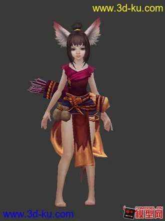 3D打印模型武侠风格美女小集锦的图片