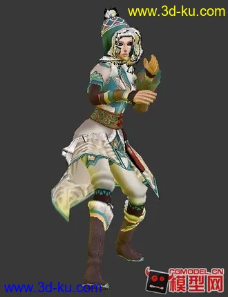 3D打印模型武侠风格美女小集锦的图片