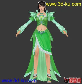 3D打印模型武侠风格美女小集锦的图片