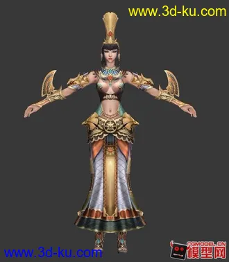 3D打印模型武侠风格美女小集锦的图片