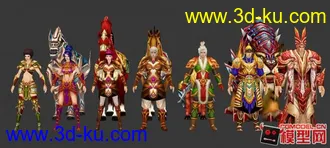 3D打印模型古代名将小集锦的图片