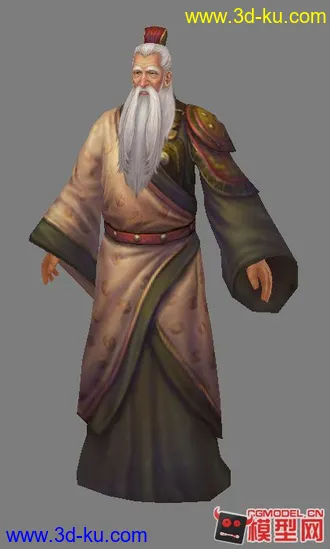 3D打印模型一个古代的老将军与大家分享的图片