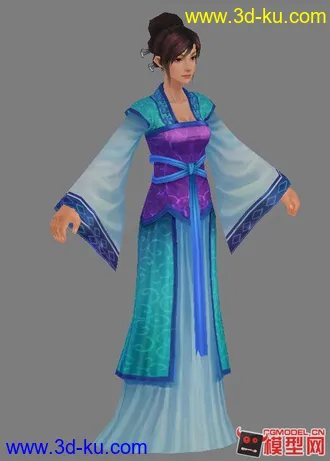 3D打印模型一些古代武侠风格的人物的图片