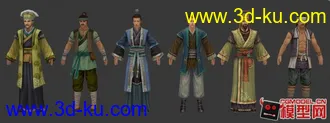 3D打印模型一些古代武侠风格的人物的图片