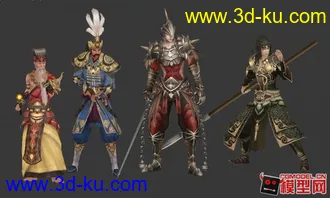 3D打印模型一些古代武侠风格的人物的图片