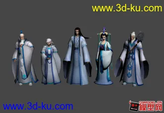 3D打印模型一些古代武侠风格的人物的图片