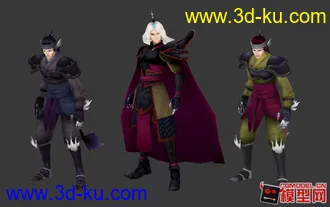 3D打印模型一些古代武侠风格的人物的图片