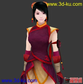 3D打印模型一些古代武侠风格的人物的图片